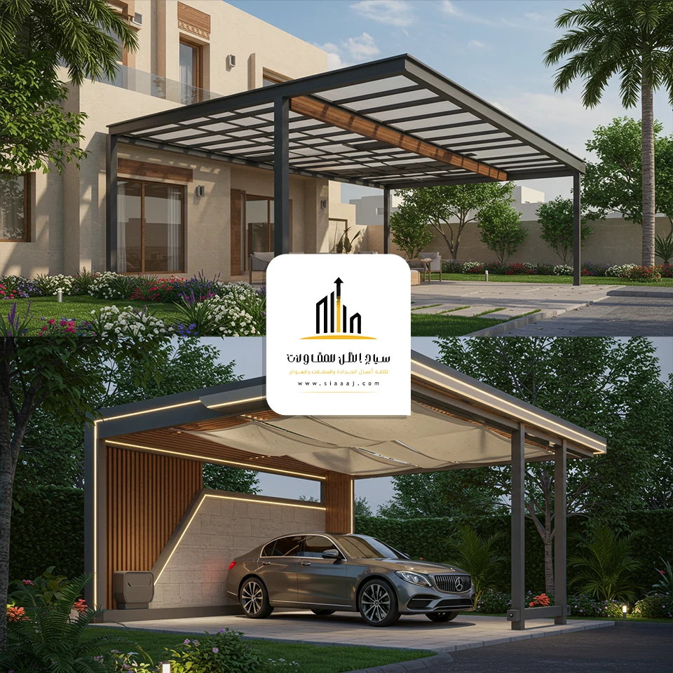 مظلة 3D عملية وجميلة لحماية السيارات في الرياض