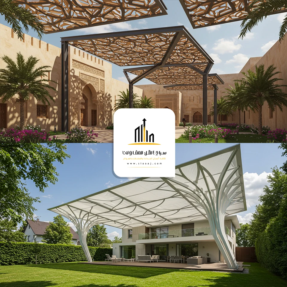 تصميم مظلة 3D متنوعة الأشكال والألوان
